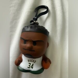NBA Milwaukee bucks Giannis Antetokounmpo Sqeezemate Keychain